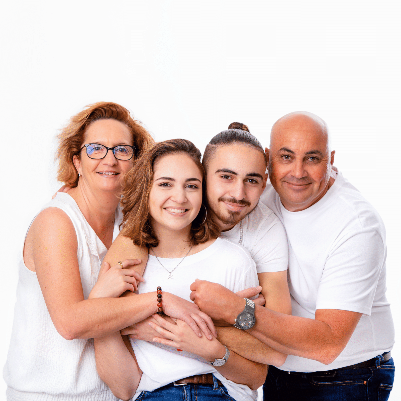 séance famille en studio photo