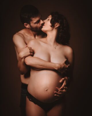 Shooting grossesse couple photographe artistique à Massy (91)